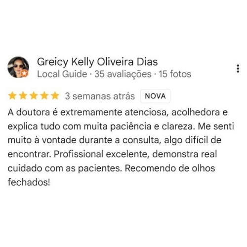 Depoimento Google Dra. Iramis Maria Camejo Solano